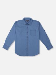 Gini and Jony Boys Blue Casual Shirt