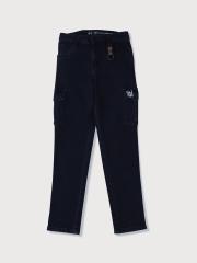 Gini and Jony Boys Navy Blue Jeans Fixed Waist