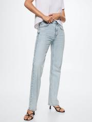 MANGO Women Blue Straight Fit Jeans