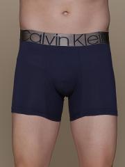 Calvin Klein Underwear Men Navy Blue Solid Trunk-NB2537C87