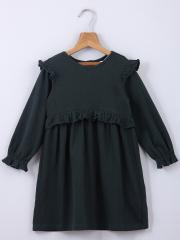 Beebay Girls Green A-Line Dress