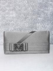 Peora Grey Clutch Purses for Women Handmade Evening Handbags Bridal Clutch