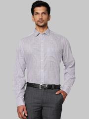 Park Avenue Men Blue Printed Casual Shirt