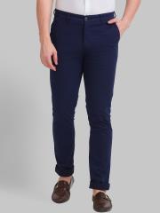 Parx Men Blue Slim Fit Chinos Trouser