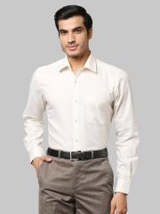 Raymond Men Beige Formal Shirt