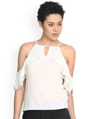 Harpa Women White Solid Top