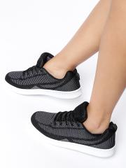 ether Women Black & Green Sneakers