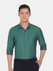 Arrow Men Green Formal Shirt