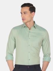 Arrow Men Green Formal Shirt