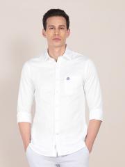 U S Polo Assn Men White Casual Shirt