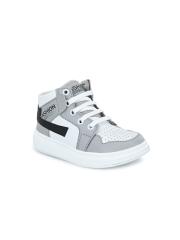 TUSKEY Boys Grey Colourblocked Sneakers