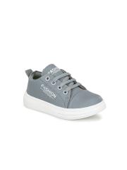 TUSKEY Boys Grey Lace Up Sneakers