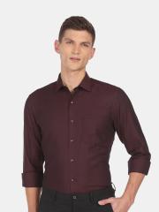 Arrow Men Maroon Formal Shirt