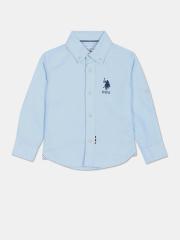 U S Polo Assn Kids Boys Blue Casual Shirt