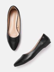 Allen Solly Women Black Solid Pointed Toe Ballerinas