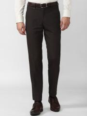 Van Heusen Men Brown Formal Trousers