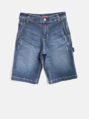 Tommy Hilfiger Boys Blue Washed Denim Shorts