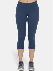 Amante Women Blue Solid Cotton Capri