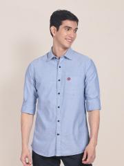 U S Polo Assn Men Blue Casual Shirt