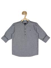 Allen Solly Junior Boys Grey Casual Cotton Shirt