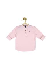 Allen Solly Junior Boys Pink Casual Cotton Shirt