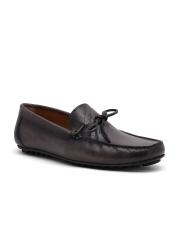 Ruosh Men Grey Solid Leather Loafers