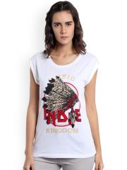 Vero Moda Women White Printed T-shirt