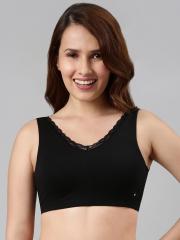 Enamor Women Black Bra