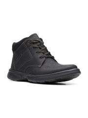 Clarks Men Black Solid Regular Boots