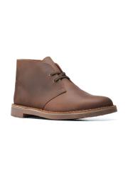 Clarks Men Brown Solid Leather Boots