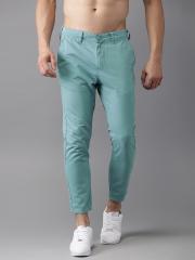 Moda Rapido Men Blue Slim Fit Solid Chinos