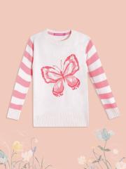 Wingsfield Girls Pink Printed Pullover