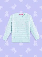 Wingsfield Girls Blue Striped Pullover