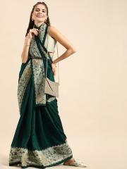 Sangria Women Green Sarees