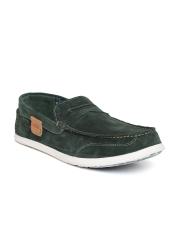 Woodland ProPlanet Men Green Leather Slip-Ons