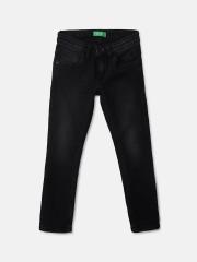 United Colors of Benetton Boys Black Slim Fit Jeans