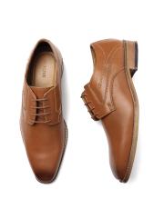 INVICTUS Men Tan Brown Formal Derbys