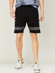 Kappa Men Black Printed Shorts