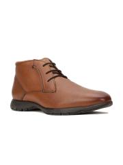 Hush Puppies Men Tan PU Flat Boots