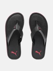 Puma Men Black Solid Thong Flip-Flops