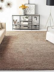 Banchmark Home Furnishings Brown Shaggy Rectangle Carpet