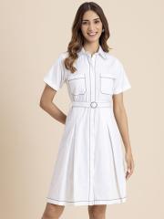 Moomaya Women Shirt  Dresses