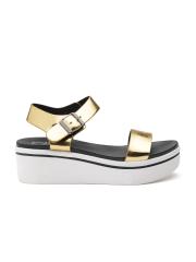 Carlton London Women Gold-Toned Solid Wedges