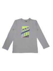 Gini and Jony Boys Grey Printed T-shirt