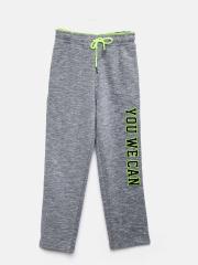 YWC Boys Grey Melange Track Pants