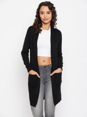 Madame Women Black Solid Sweater