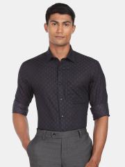 Arrow Men Black Cotton Formal Shirt