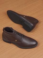 Carlton London Men Brown Leather Formal Shoes