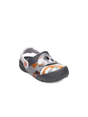 Crocs Funlab  Boys White  Grey Printed Clogs