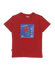 Gini and Jony Boys Red Printed T-shirt